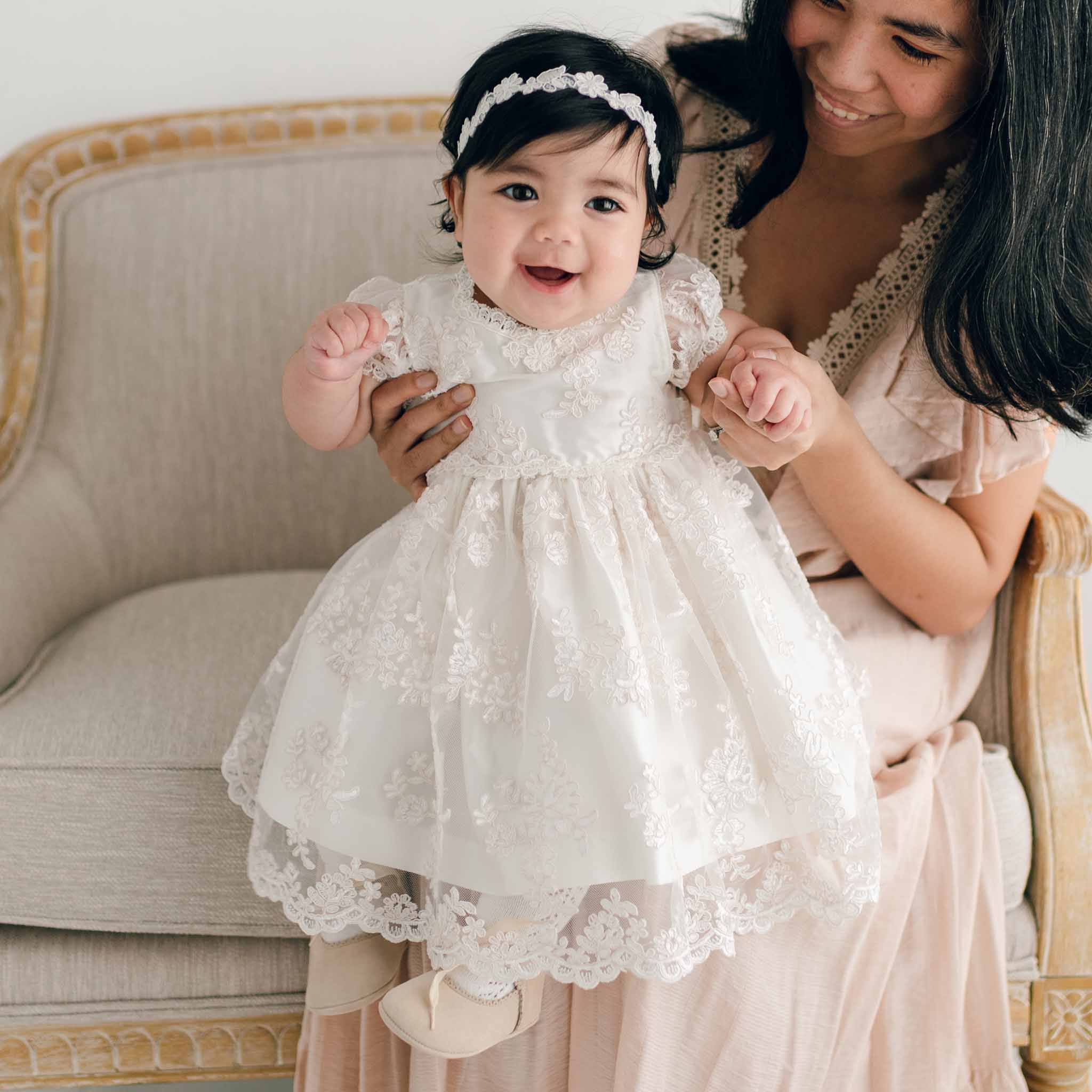 Elegant Silk Christening Dress Styles