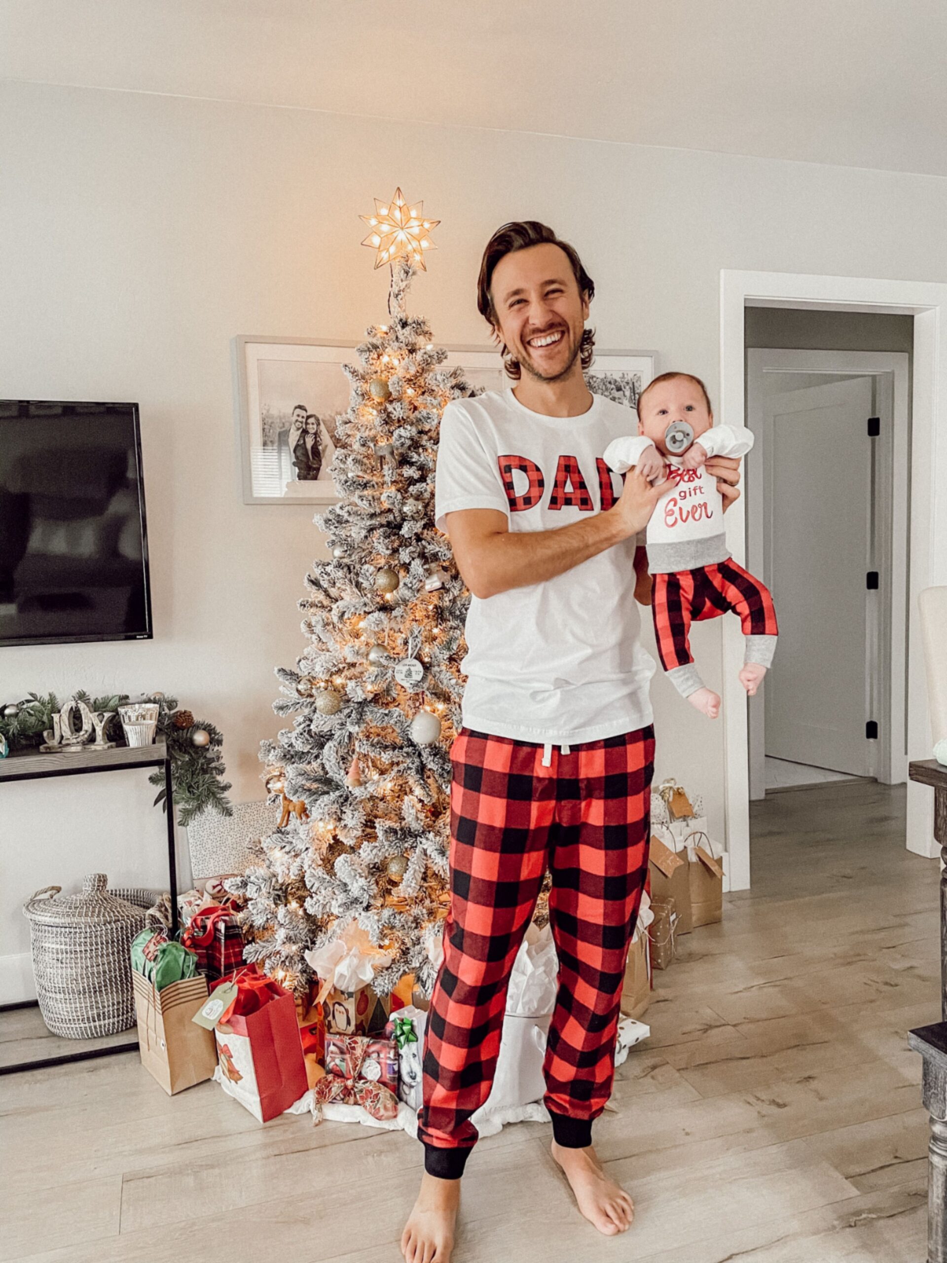 Matching Christmas Pajamas for Newborns