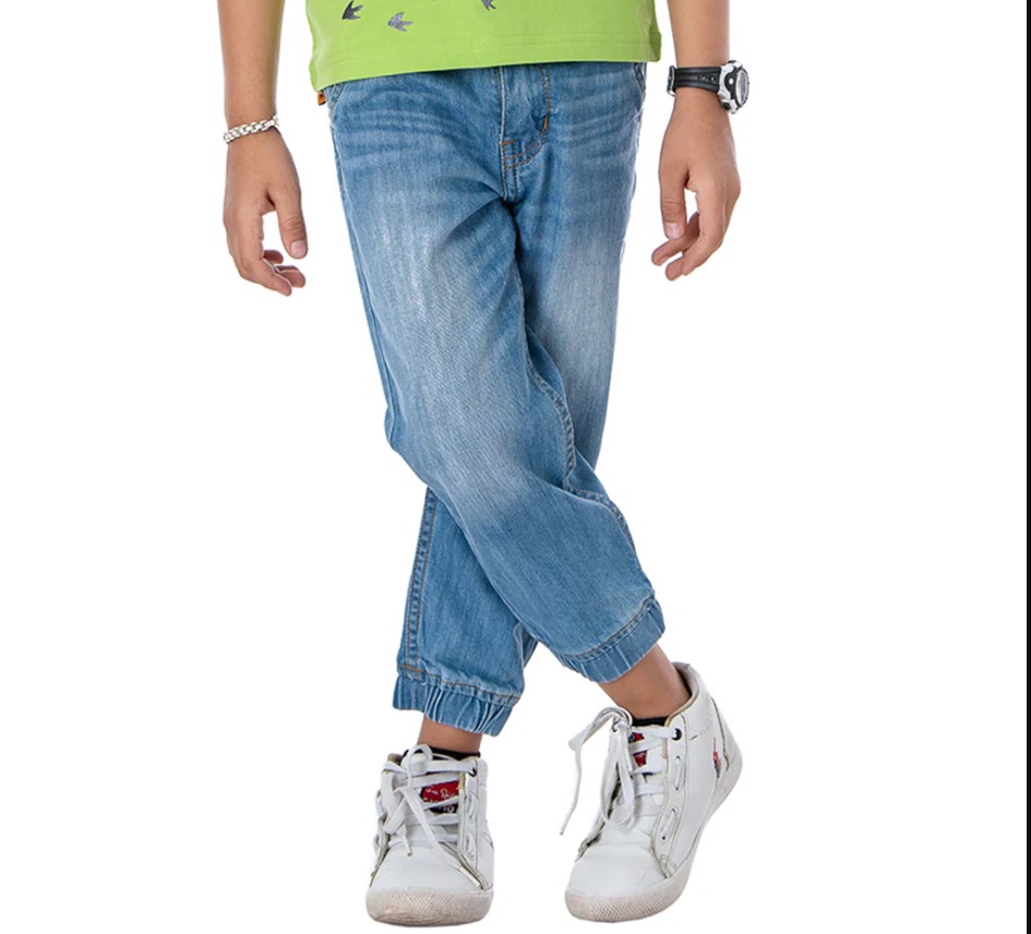 Denim Comfort Fit Joggers: Light Blue, Blue, And Black Options for Boys