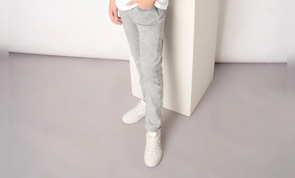 Light Grey Straight Fit Jeans Must-Have in Boys Winter Wardrobes