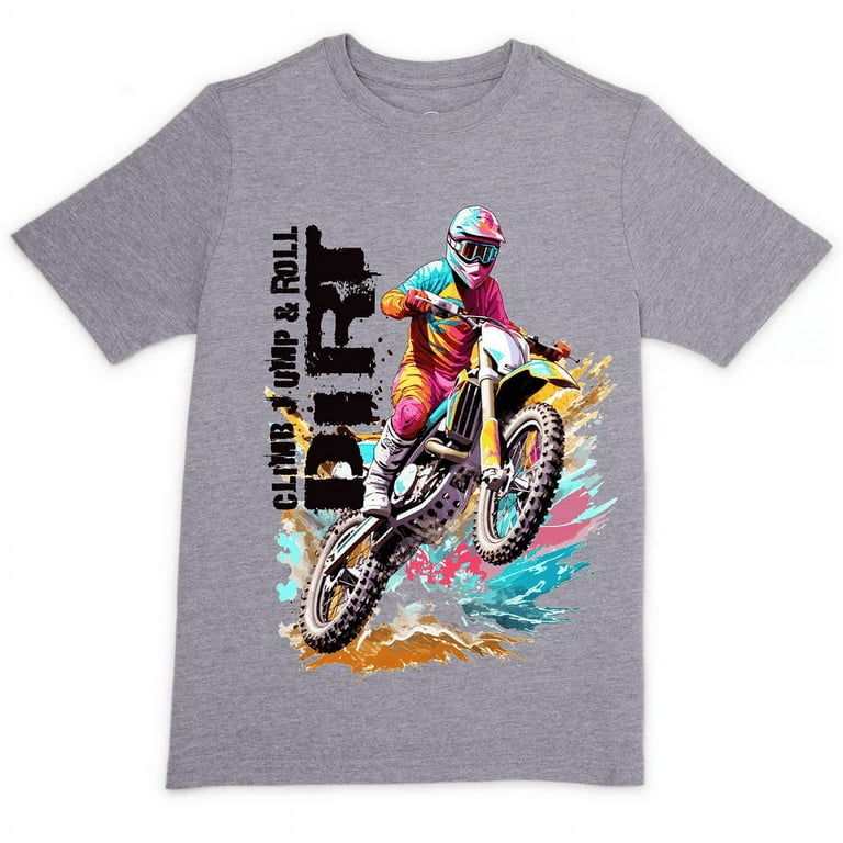 Boys Blue Grey Jump Print T-Shirts: A Sporty Addition to Every Wardrobe