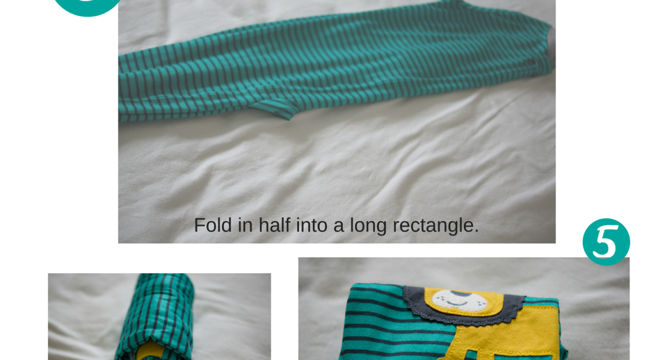 How to Fold Baby Footie Pajamas