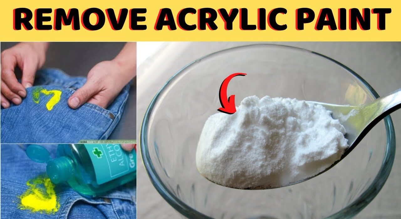 How to Get Dried Acrylic Paint Out of Clothes