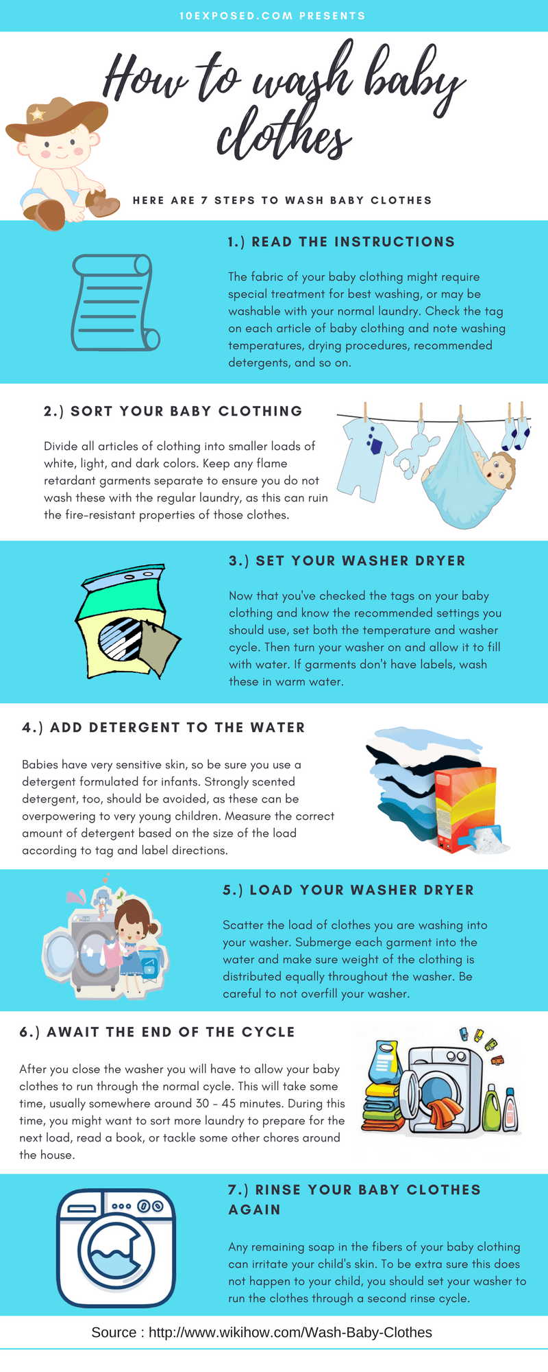 How to Wash Newborn Clothes for the First Time